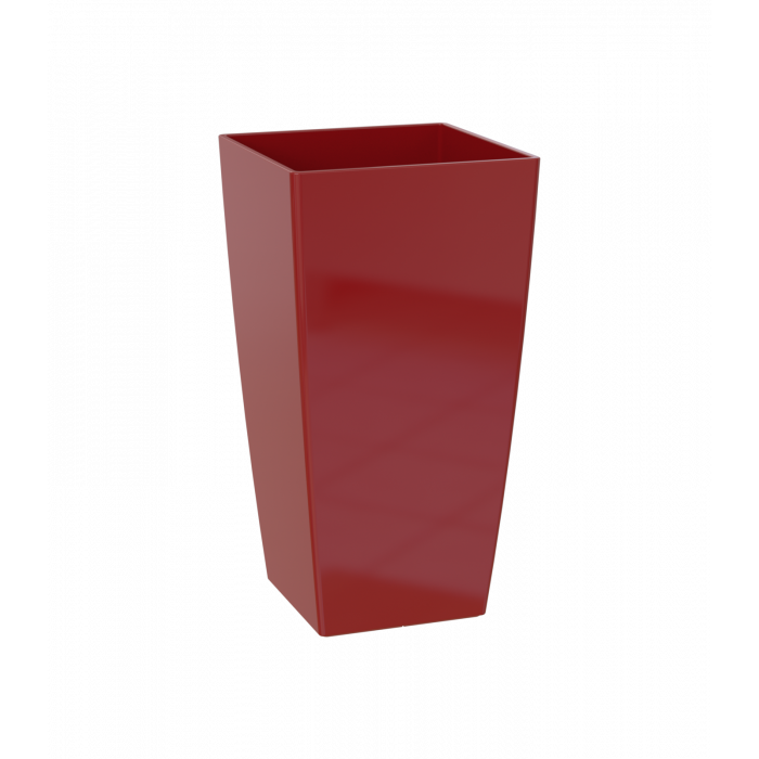 plastic-pot-recyclable-planter-tall-dark-red